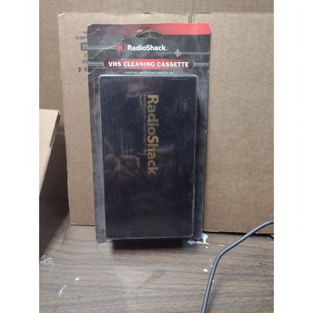 Radioshack VHSCleaning Cassette VCR Head Cleaning Professional Hyper Brush